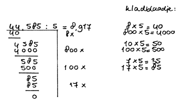 Kommagetallen delen: de enige uitleg met veel voorbeelden