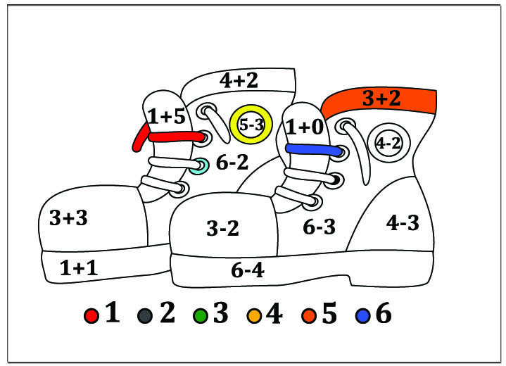 kleurplaat groep 3 schoenen