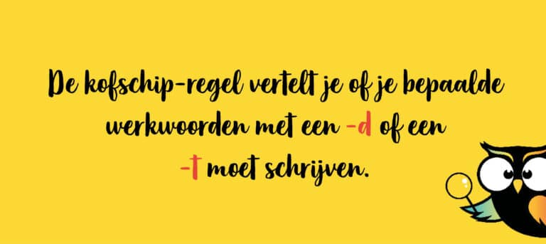 't Kofschip: hoe en wanneer gebruik je het? (met handig schema)