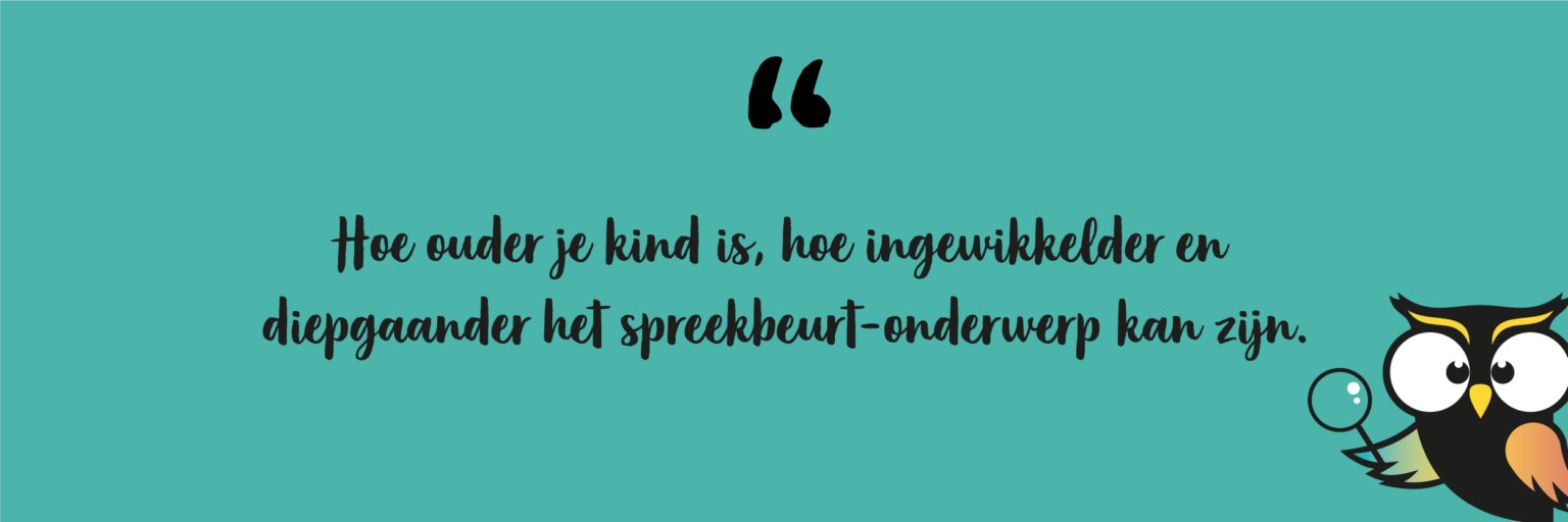 10 leuke onderwerpen voor een spreekbeurt - Wijzer over de Basisschool