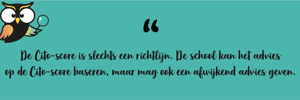 Cito-score slechts een richtlijn