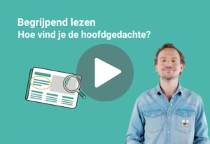 hoofdgedachte vinden