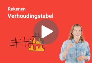 verhoudingstabel oefenen