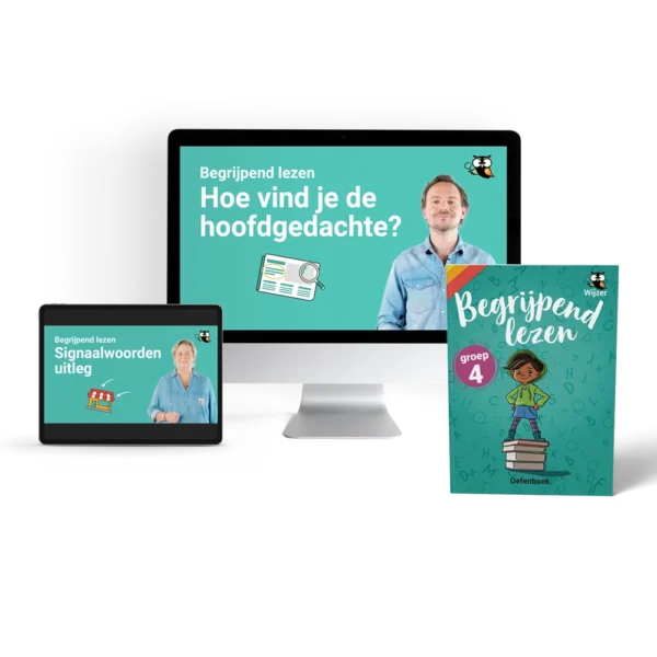 Begrijpend Lezen Groep 4 oefenboek + videobijles
