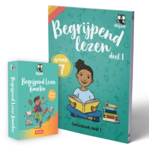 Begrijpend Lezen Groep 7 oefenboek deel 1 + Begrijpend Lezen Kaarten