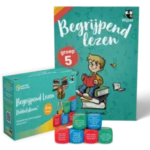 Oefenboek Begrijpend lezen groep 5 + Begrijpend Lezen Dobbelstenen