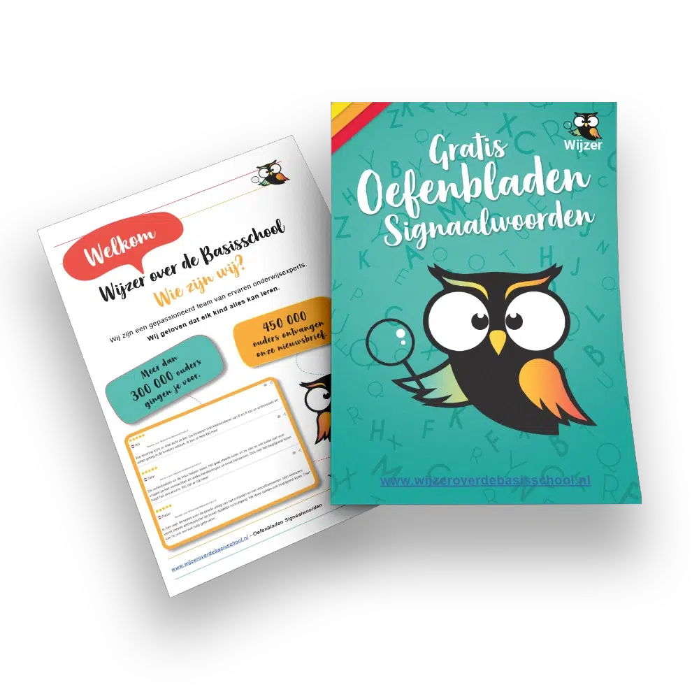 Gratis oefenbladen signaalwoorden